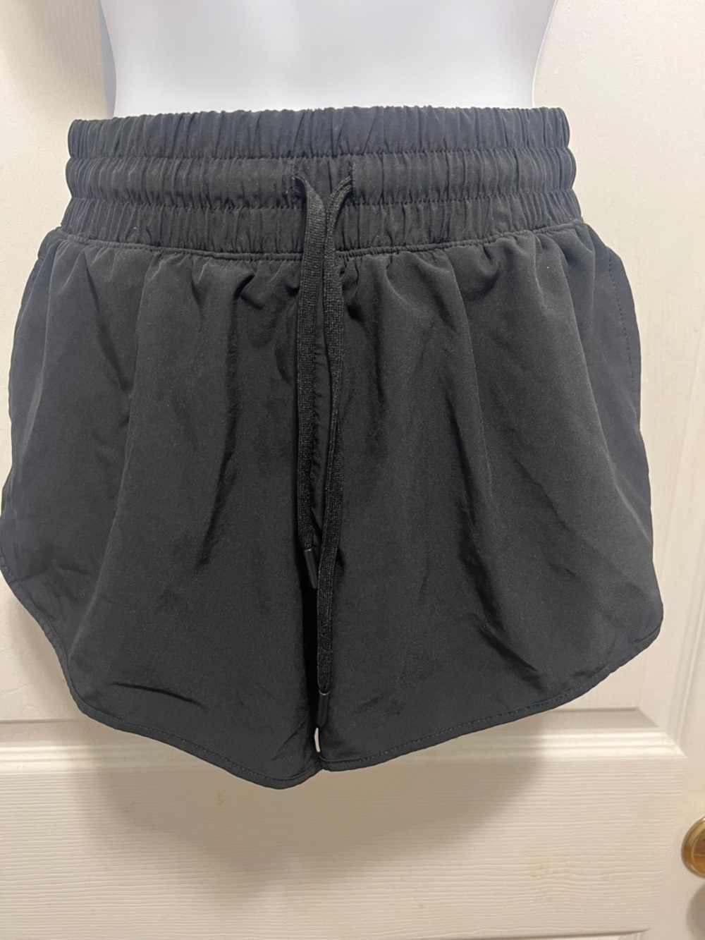 90 Degree By Reflex Black Athletic Drawstring Shorts